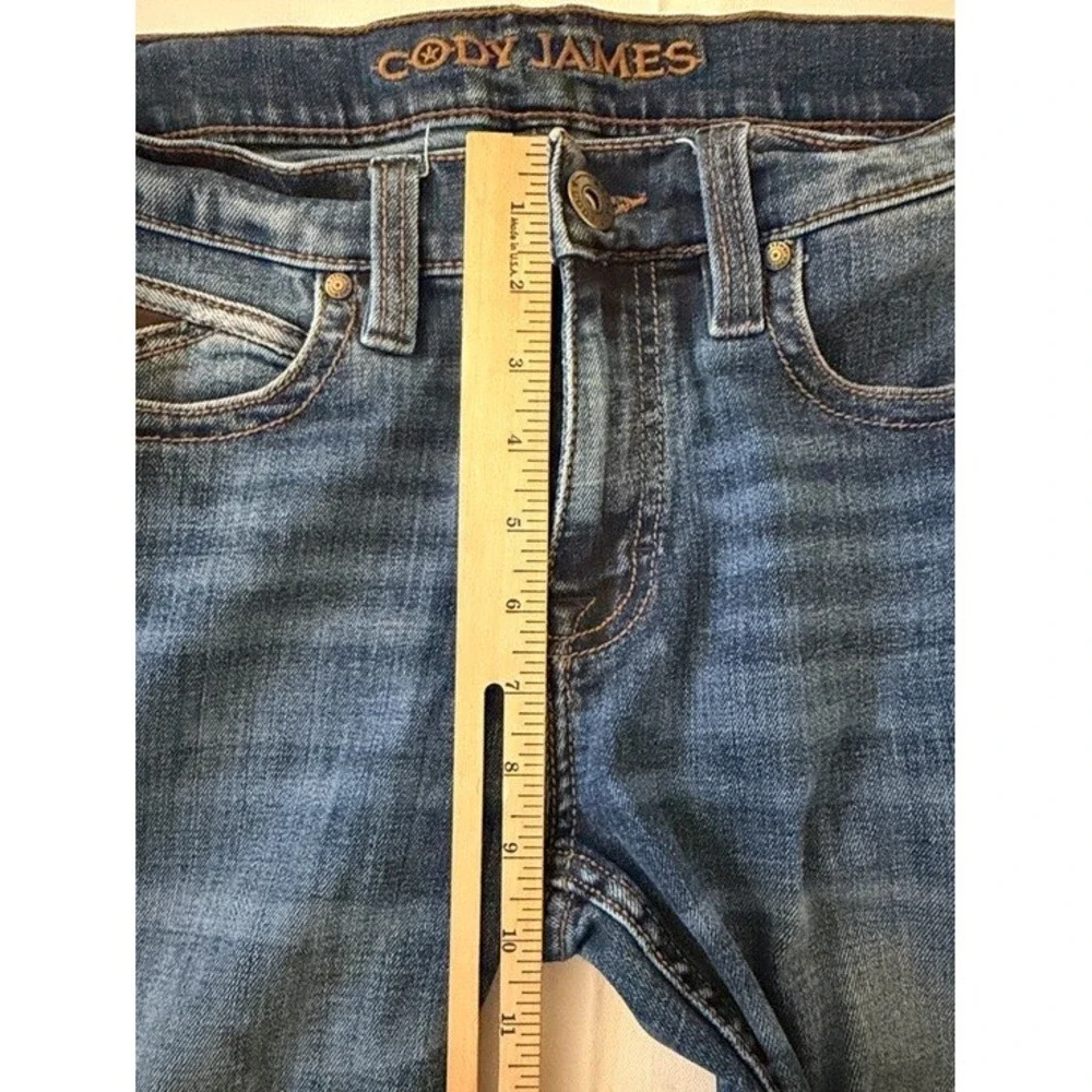 Cody James Mens Bootcut Jeans Medium Wash Blue Stretch Denim 29W x 32L RN138823‎